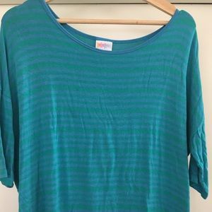 Turquoise striped Irma, size S